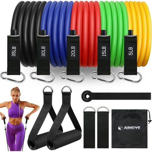 Aihoye Resistance Band Set (5lb 105lb) Gibbs Direct