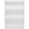 Furinno Pasir Bookcase, 3-Tier Open Shelf, White