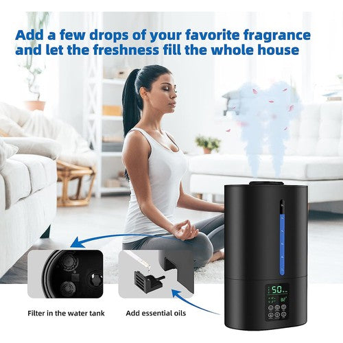 6L Humidifier for Large Rooms up to 550 ft², Quiet
