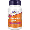 NOW Supplements, Mega D-3 & MK-7, 5,000 IU/180 Mcg