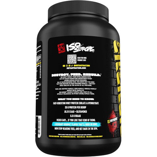 Mutant ISO Surge Whey Protein Isolate Powder, 1.6 Lb 