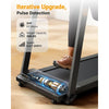 UREVO Folding Treadmill, Max 3.0 HP Treadmill w/ 12 Pre Set Programs, Wider Tread Belt, Pulse Detection