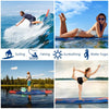 GYMAX Performance Surfboard w/ 3 Removable Fins & Safety Leash