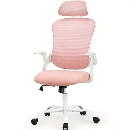 Sweetcrispy  Ergonomic High-Back Mesh Office Chair w/ Adjustable Headrest