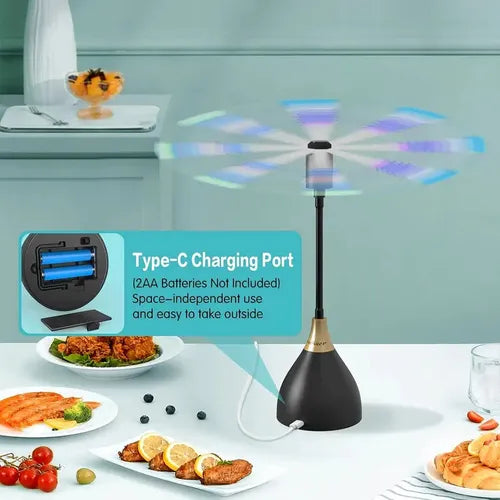 Fly Repellent Fan - Effective, Portable & USB/Battery Powered