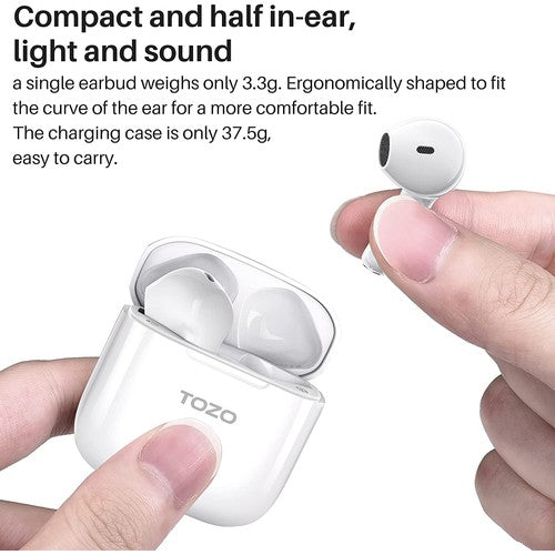 TOZO A3 Wireless Earbuds w/ Digital Call Noise Reduction