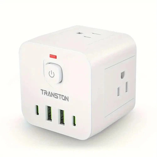 8-in-1 Multifunctional Mini Portable Power Socket w/ Surge Protector