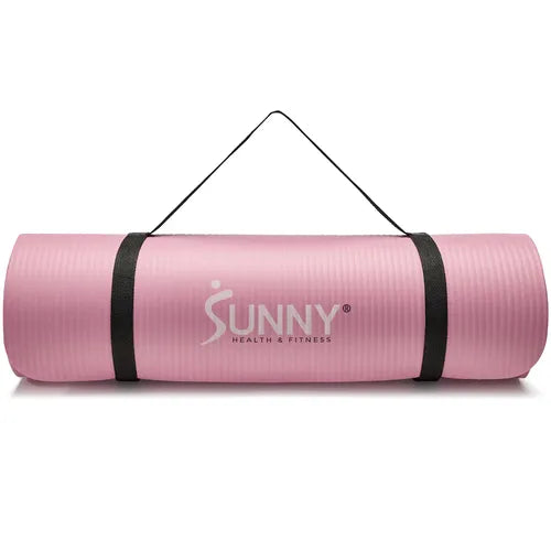 Sunny Health & Fitness Premium 1/2-Inch Extra Thick Exercise Yoga Mat