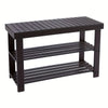 Sweetcrispy Shoe Rack Bench, 3-Tier Bamboo, 286lb Capacity