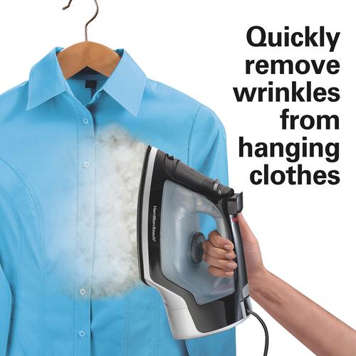 Hamilton Beach Non-Stick Steam Iron w/ Retractable Cord & Auto Shut-off