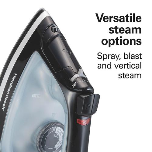 Hamilton Beach Non-Stick Steam Iron w/ Retractable Cord & Auto Shut-off