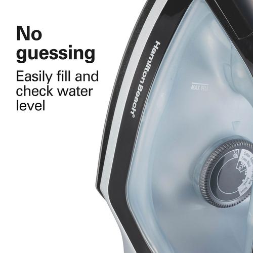 Hamilton Beach Non-Stick Steam Iron w/ Retractable Cord & Auto Shut-off
