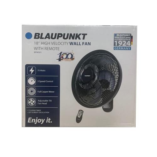 BLAUPUNKT 18" Wall-Mounted Fan w/ Remote