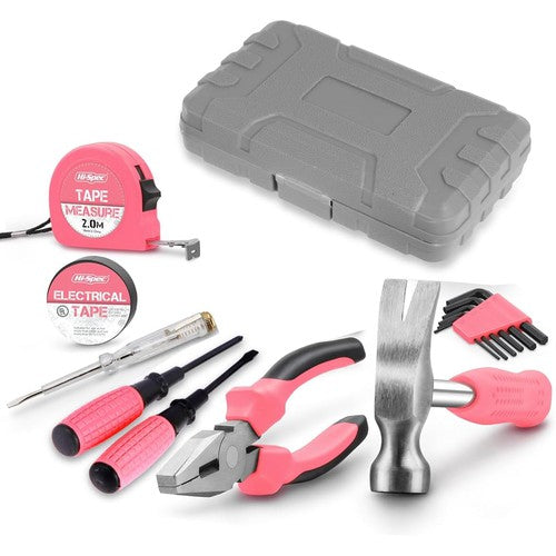 13Pc Pink Tool Kit