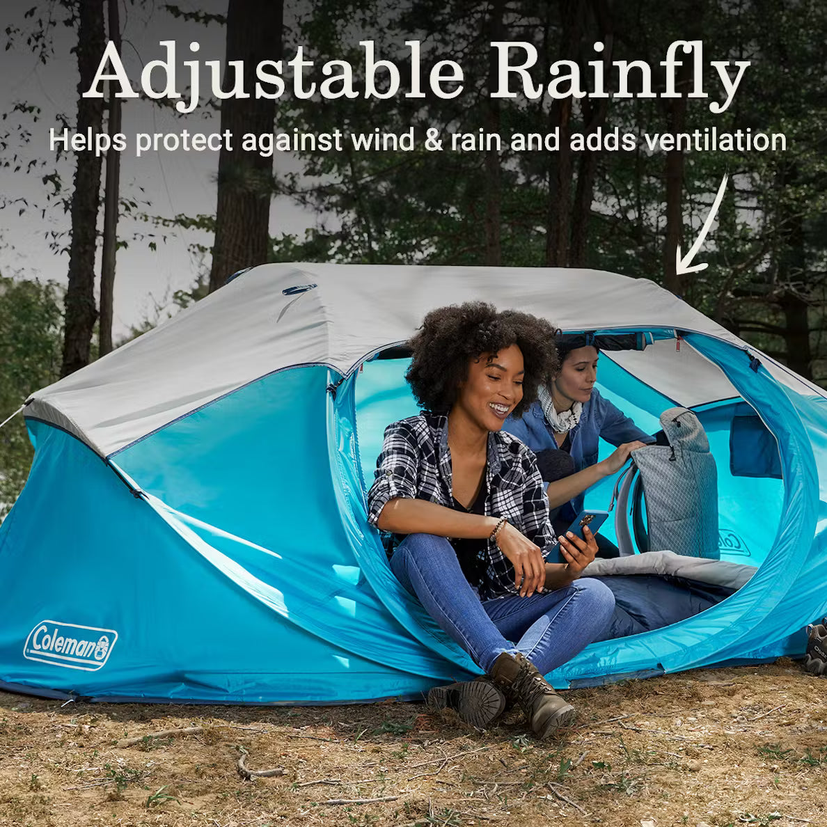 Coleman Pop-Up 4-Person Tent, Quick Set-up