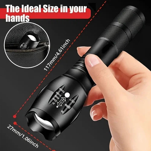 MACROCOSM LED Flashlight, USB Rechargeable