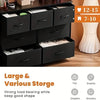 Sweetcrispy 7-Drawer Fabric Storage Tower Dresser, Supports Up to 45