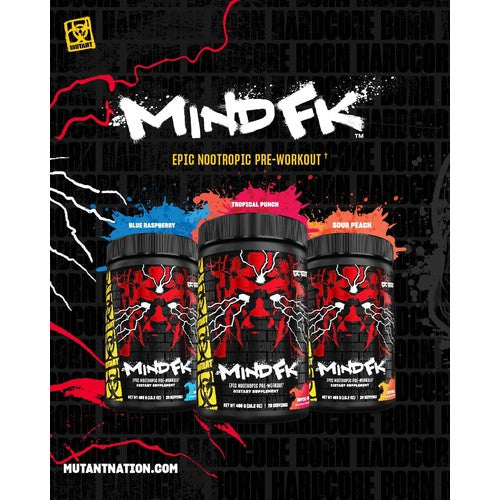 Mutant Mind FK - Epic Nootropic Pre-Workout - Brain Supplement for Mental Focus