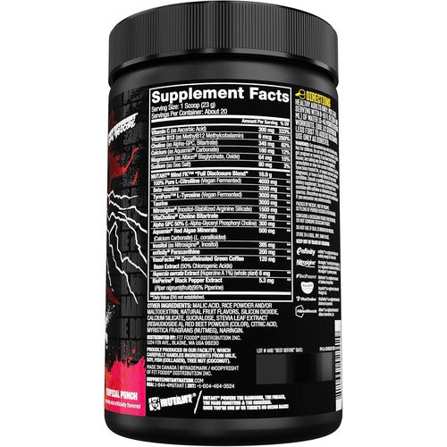 Mutant Mind FK - Epic Nootropic Pre-Workout - Brain Supplement for Mental Focus