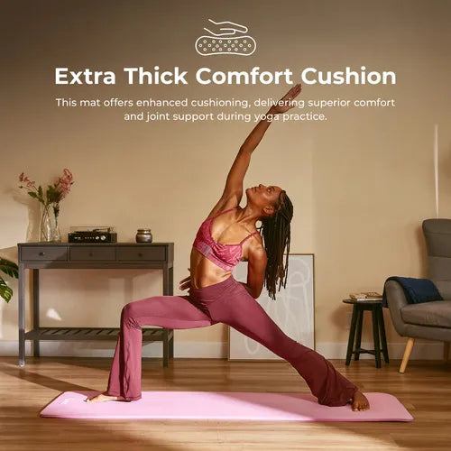 Sunny Health & Fitness Premium 1/2-Inch Extra Thick Exercise Yoga Mat