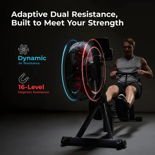 Sunny Health & Fitness Smart Magnetic Air Rower – Gibbs Direct