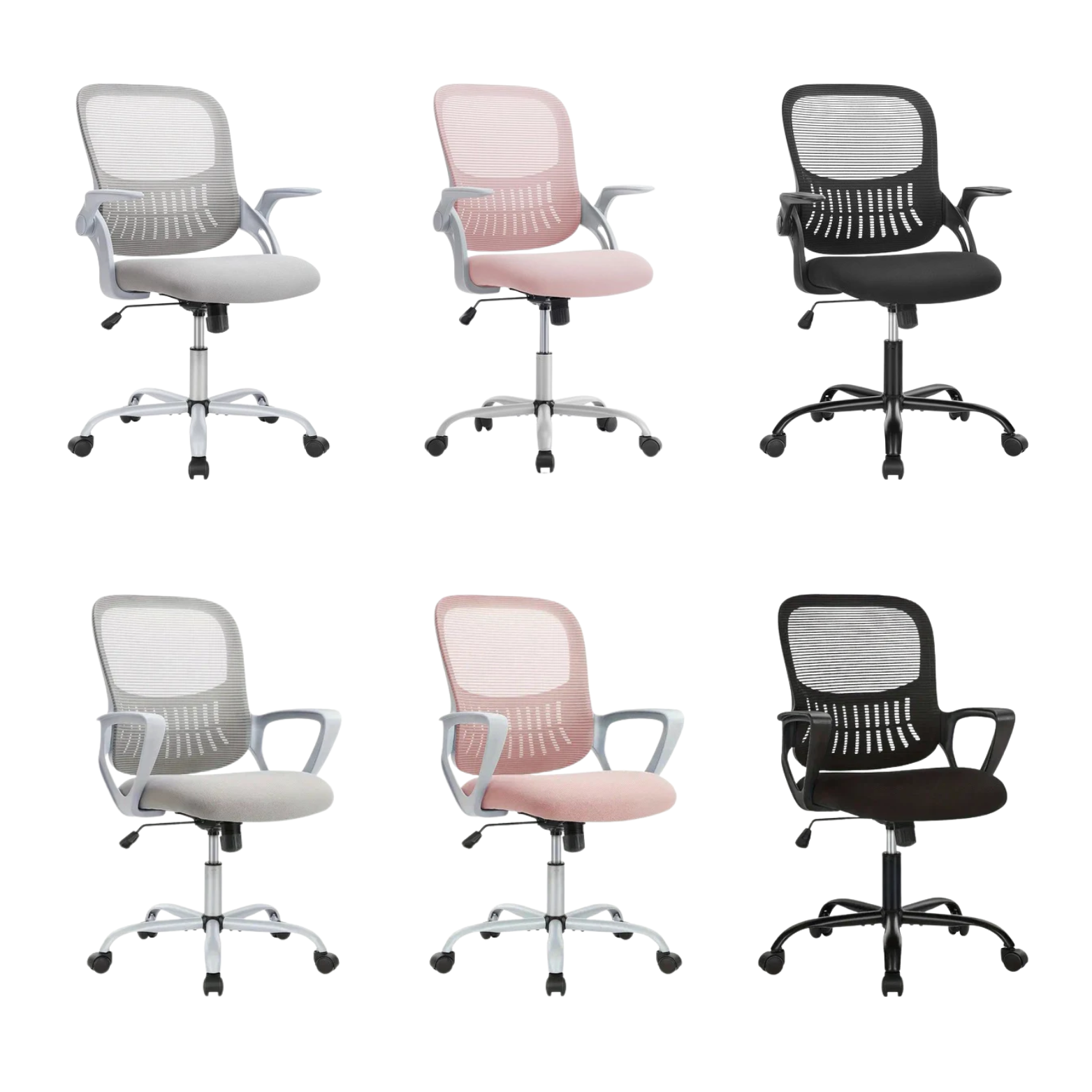 Ergonomic Comfort Chair - Mesh Swivel Office Chair w/ Lumbar Support