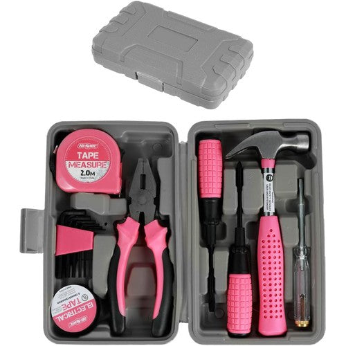 13Pc Pink Tool Kit