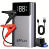 BRPOM 12V Car Jump Starter with LED Light & Large LCD Screen - 4000A