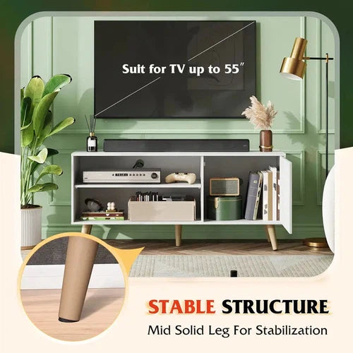 WLIVE 55" Mid-Century Modern TV Stand