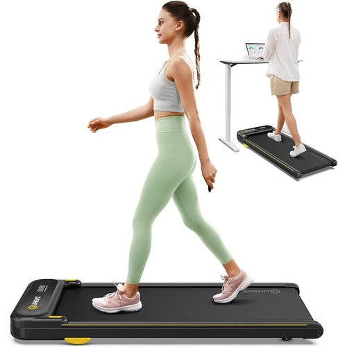 UREVO E4 Walking Pad, Portable Desk Treadmill w/ Double Shock Absorption, 265 Lb Capacity