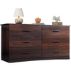 WLIVE 6 Drawer Modern Minimalist Chest of Drawers/Dresser