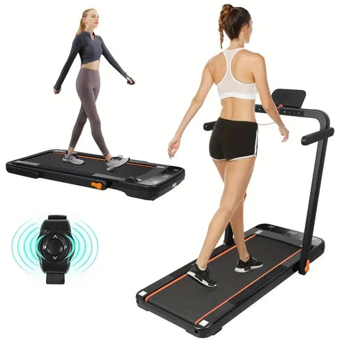 CEARTRY 2 in 1 Foldable Under Desk Treadmill, 300 lb Capacity