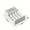 PUJIMAX 4-Slot Intelligent Charger for AA/AAA 1.2V Nickel-Hydrogen Batteries