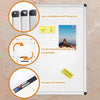 VIZ-PRO Magnetic Whiteboard/Dry Erase Board, 48 X 36 Inches, Silver