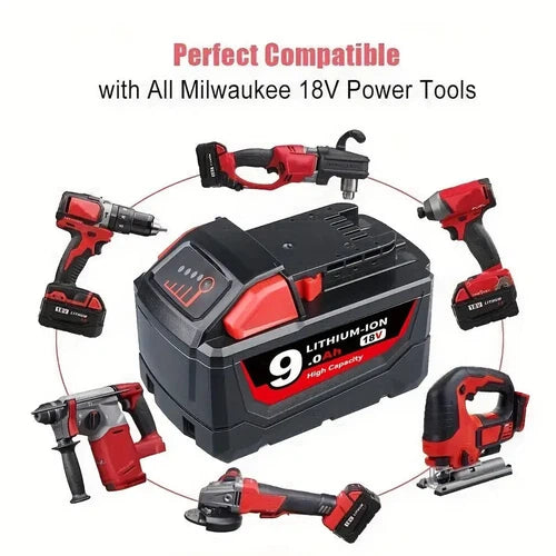 Compatible Milwaukee 18V M18 Lithium Battery