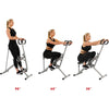 Sunny Health & Fitness Row-N-Ride Squat Assist Trainer, Glutes & Full Body Cardio