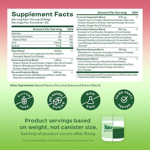 Bloom Nutrition Greens and Superfoods Powder