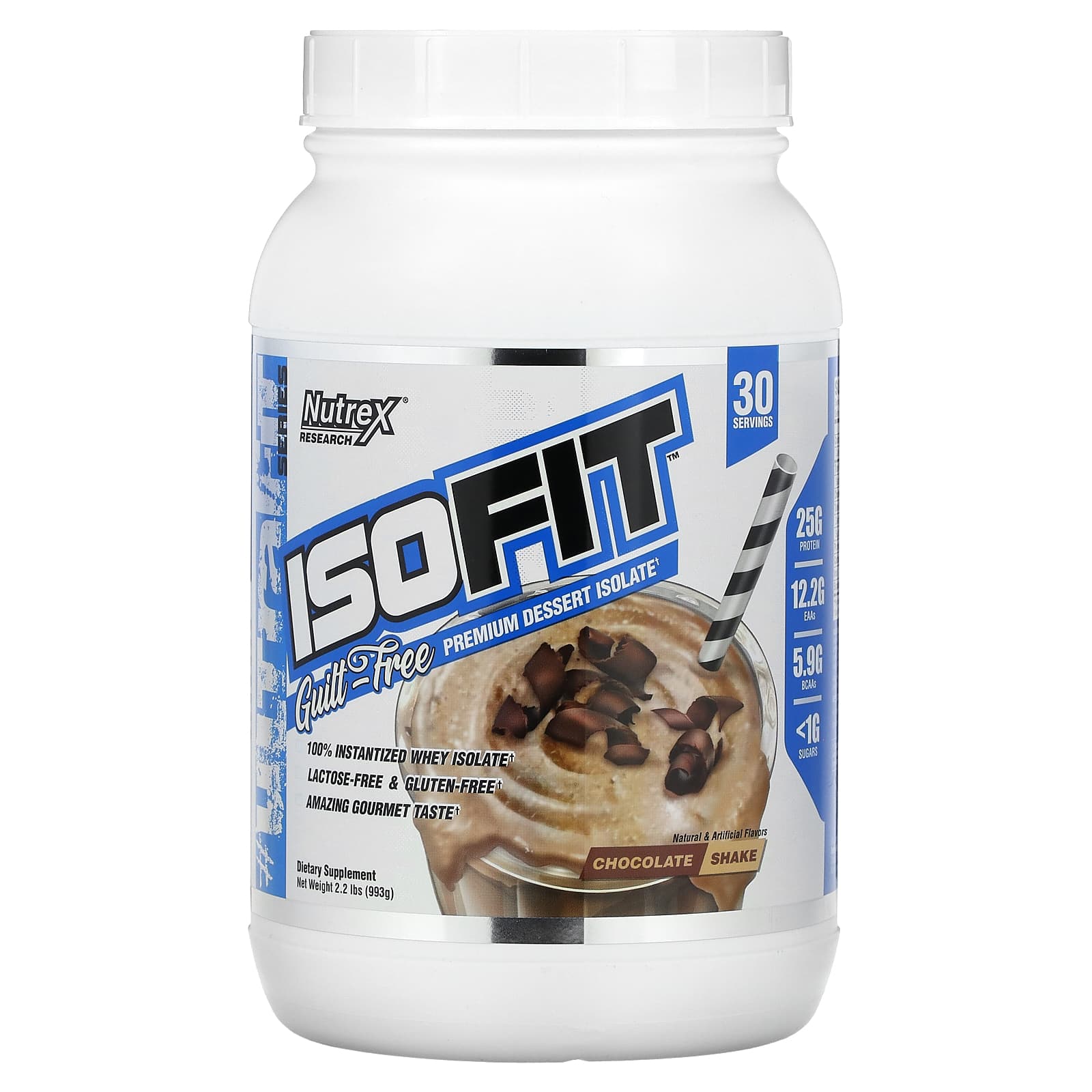 Nutrex Research Isofit | Instantized 100% Whey Protein Isolate