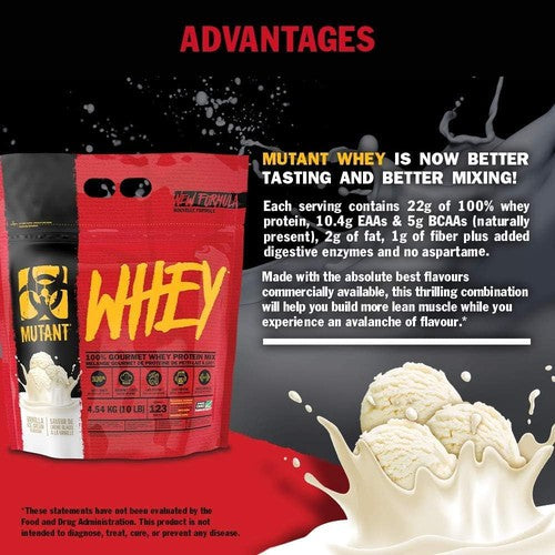 Mutant Whey – 100% Whey Protein Powder, 22G of Protein