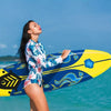 GYMAX Performance Surfboard w/ 3 Removable Fins & Safety Leash