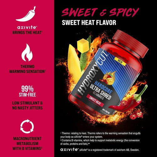 Hydroxycut Hardcore Ultra Shred Gummies - 99% Stimulant Free