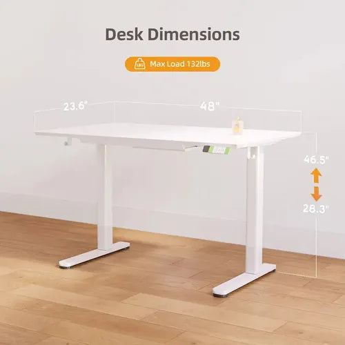 YDN Ultra-Thin Electric Standing Desk with Built-in Drawers