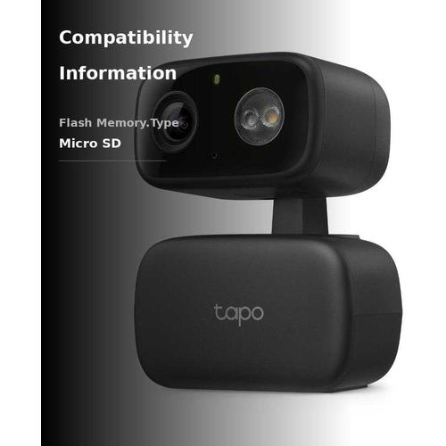 Tapo 1080p Indoor/Outdoor Security Camera - 360° View, Night Vision, SD/Cloud Storage