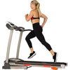 Sunny Health & Fitness Premium Folding Adjustable Incline Treadmill w/Digital Monitor, Shock Absorption