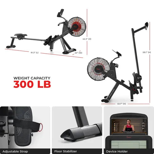 Sunny Health & Fitness Smart Magnetic Air Rower – Gibbs Direct