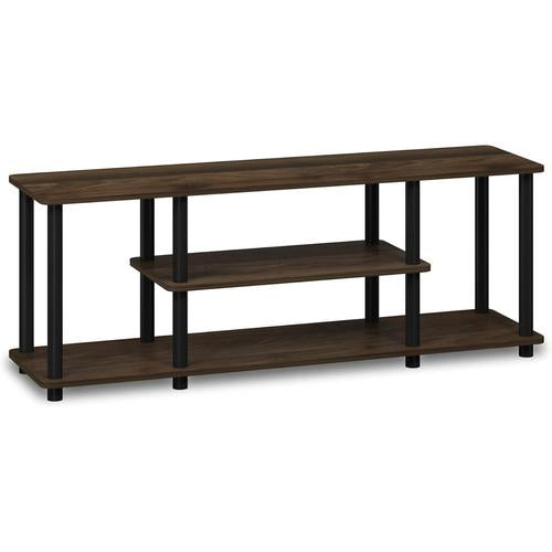 Furinno Turn-N-Tube No Tools 3-Tier TV Stand up to 50 Inch TV, round Tubes