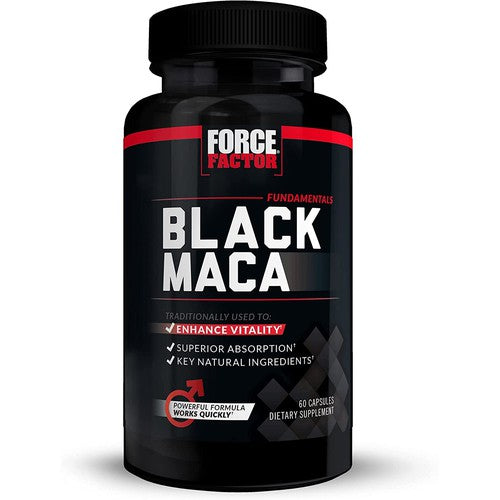 Force Factor Black Maca for Men | 60 Capsules