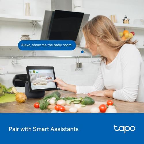 Tapo 1080p Indoor/Outdoor Security Camera - 360° View, Night Vision, SD/Cloud Storage