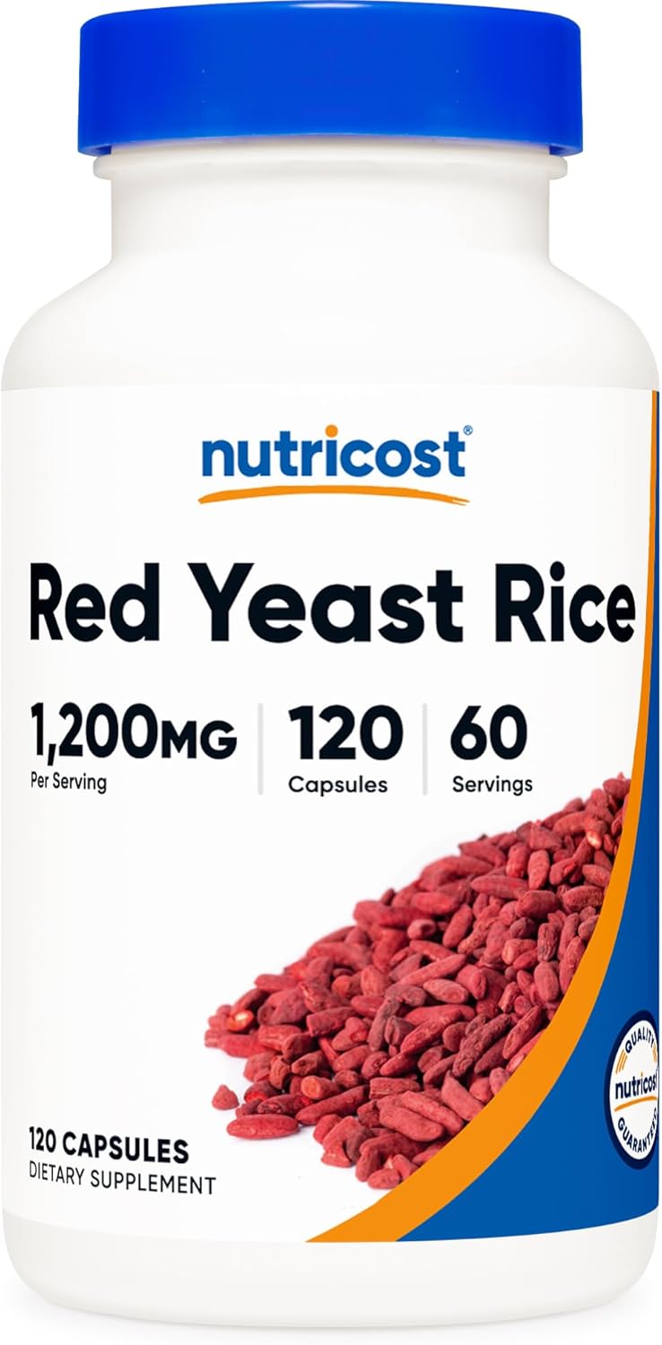 Nutricost Red Yeast Rice 1200mg, 120 Capsules - 60 Servings