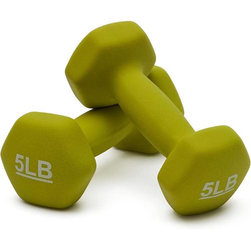 Amazon Basics Neoprene Coated Hex Shaped Dumbbells, Sold in Pairs